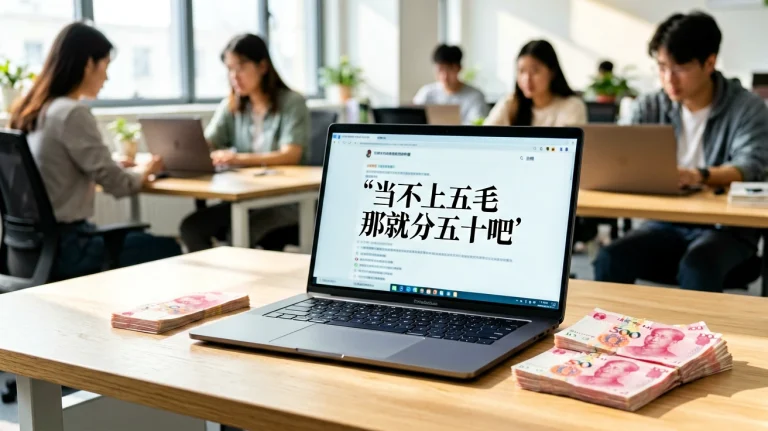 当不上五毛那就分五十吧