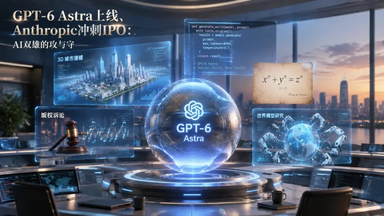 GPT-6 Astra上线、Anthropic冲刺IPO：AI双雄的攻与守